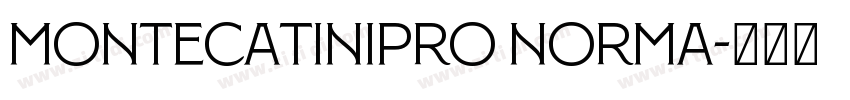 MontecatiniPro Norma字体转换